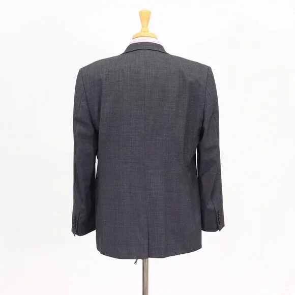 Ralph Lauren 44R Gray Blazer Sport Coat Jacket 2-Button Solid Y057 - Picture 7 of 11
